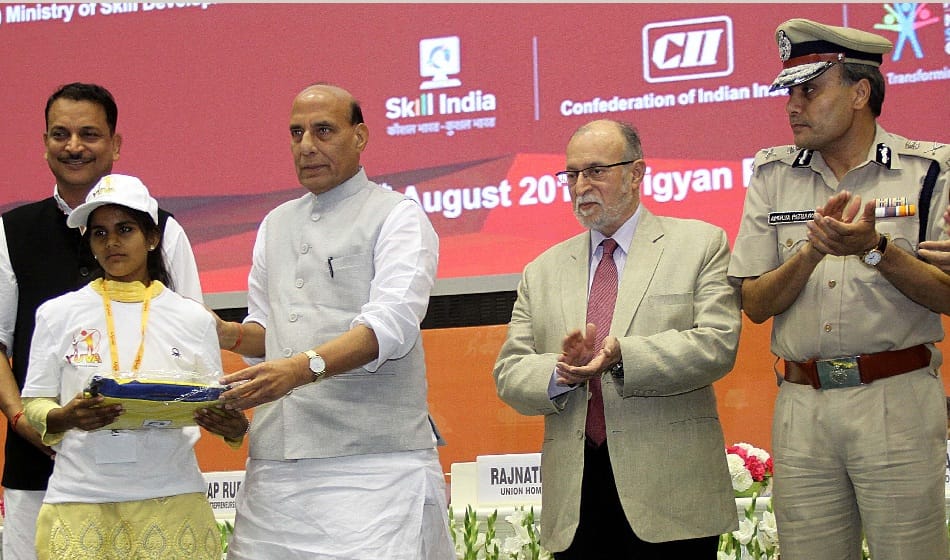 home minister rajnath singh inaugurates delhi police youth skill scheme