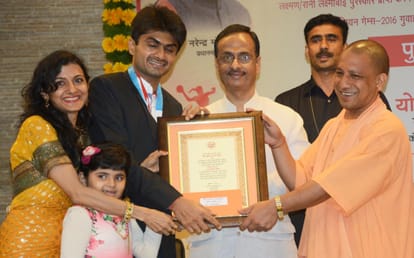 cm yogi will award sports persons on national sports day