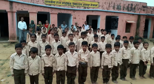 Such a school, where children gather for drinking water 'Chanda'