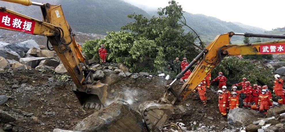 in two landslides in China, 30 killed, 12 missing