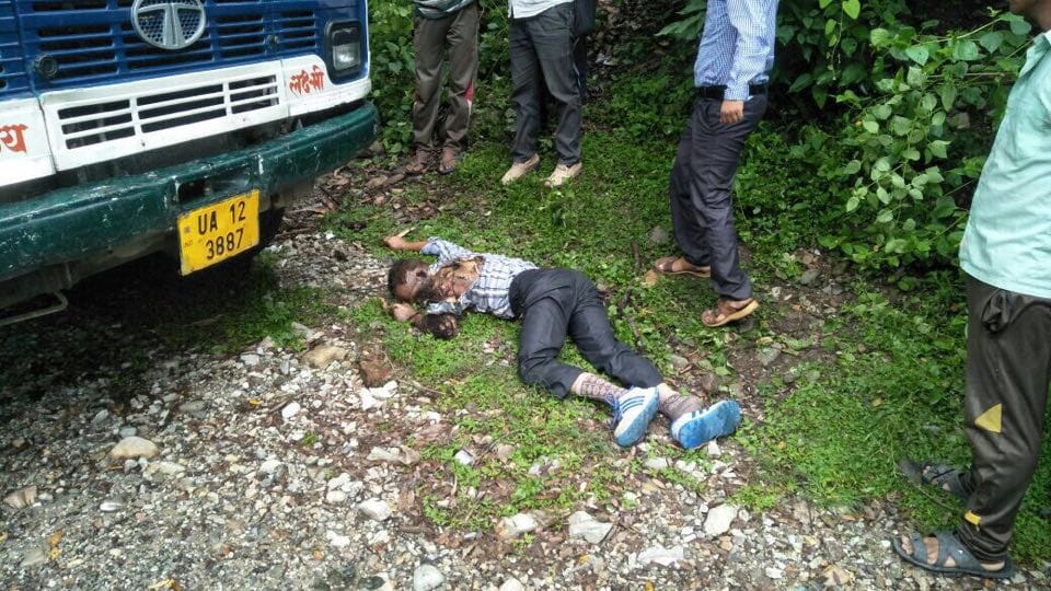 high tension electricity line fell on bus
