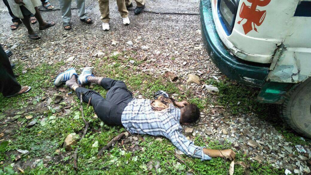 high tension electricity line fell on bus