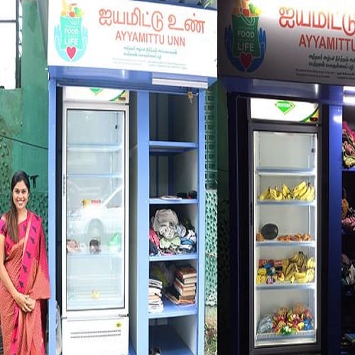 anyone can eat anything from this Chennai community fridge on the Elliot Beach