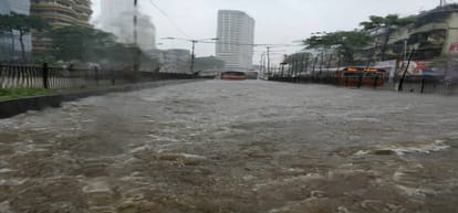 due to heavy rain many killed in Mumbai, flights and central railway services resume