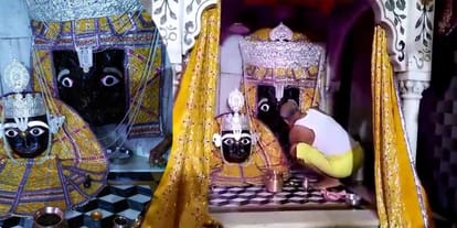 milk flowed out blessed pilgrims in lord kamtanath tample in chitrakoot