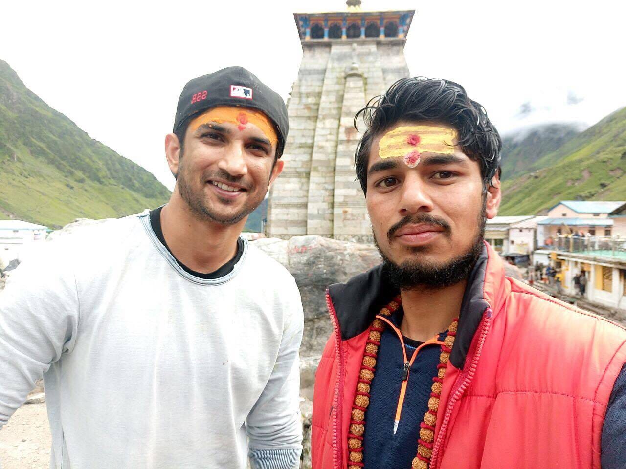 sushant singh rajput and sara ali khan rare photos of shooting