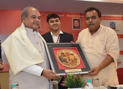 central minister narendra singh tomar in varanasi