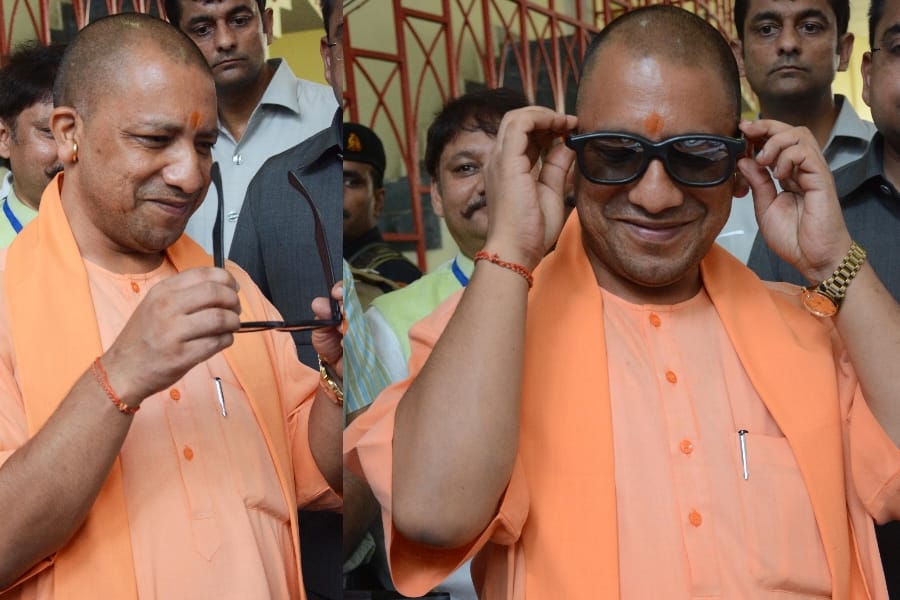yogi adityanath in statr up yatra inaugration in Lucknow.
