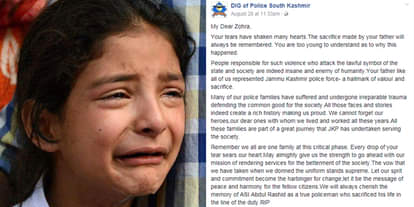 cricketer Gambhir says will pay for education of Kashmir martyr’s daughter Zohra