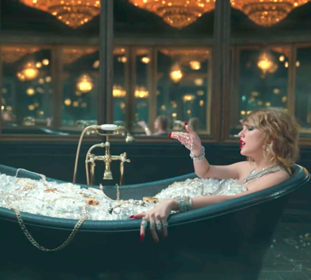Diamond bath in Taylor Swift new music video bath tub cost $10 million