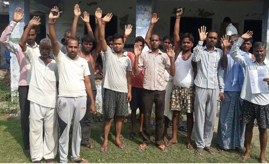 The villagers thundered when teachers did not attend school