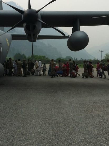 indian air force will land his plane in border area 