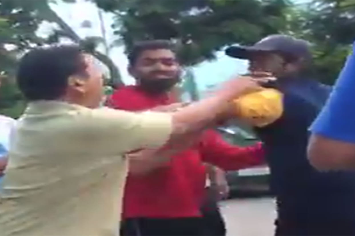 ambati rayudu clashed with local senior citizens