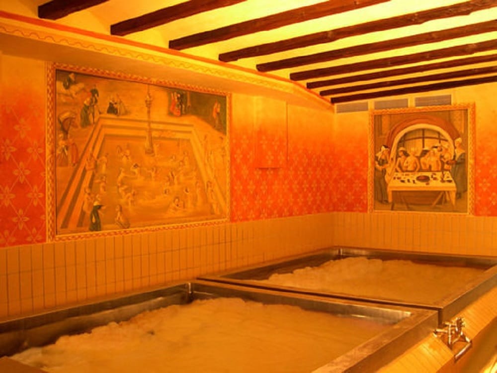 first ever beer swimming pool at Tarrenz in Austria 