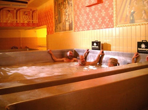 Starkenberger opend first ever beer swimming pool at Tarrenz in Austria 