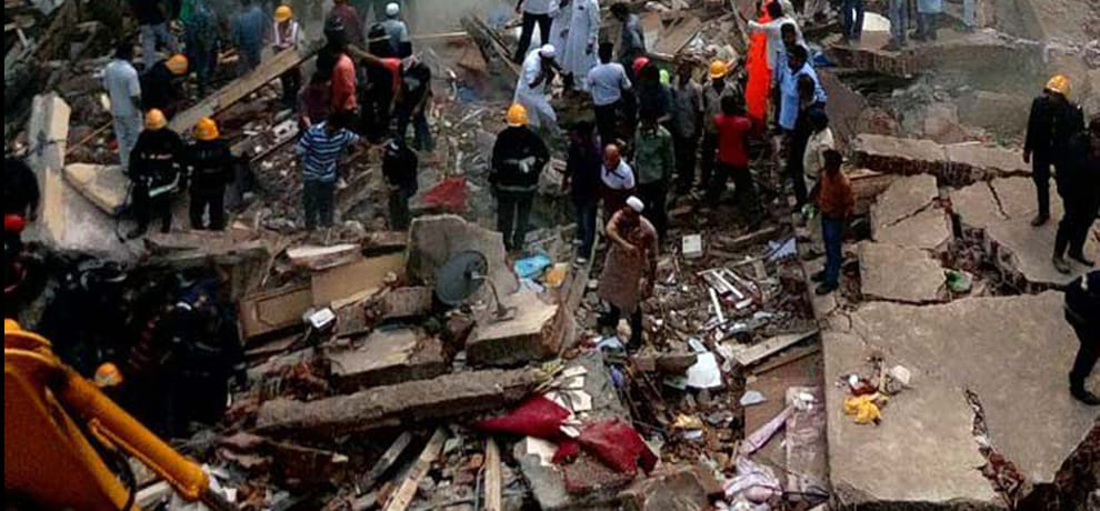 three story building collapsed in bhindi bazar mumbai, Many people feared trapped