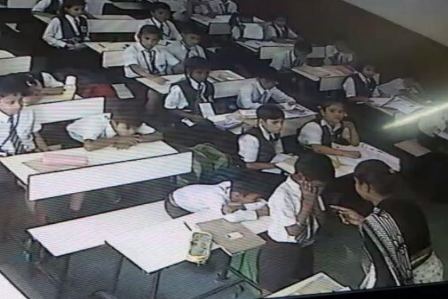 case filed against teacher who beats a child lucknow.