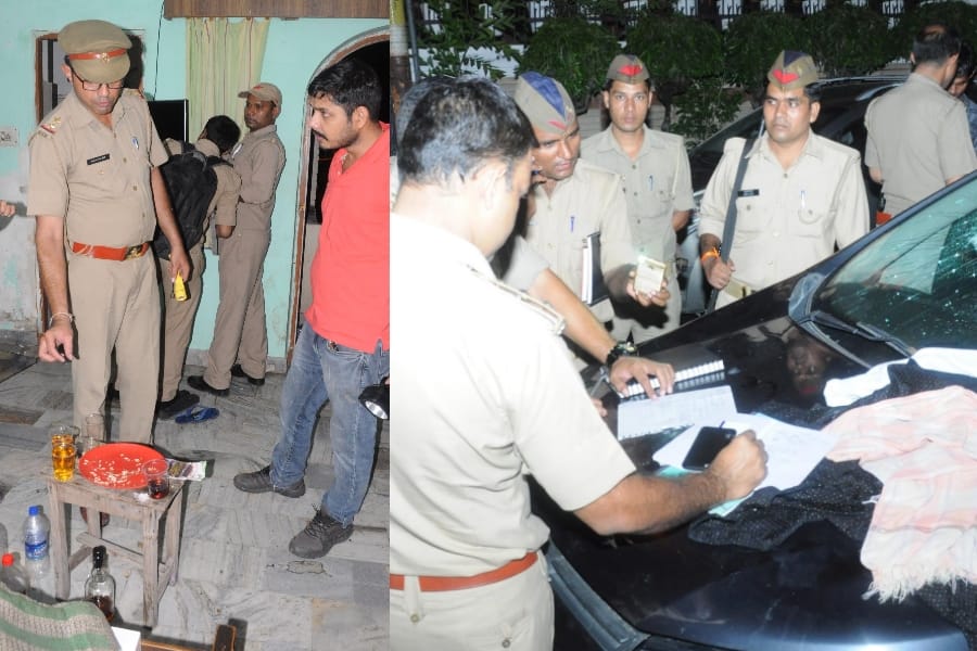 Firing after clash between two people in Lucknow.