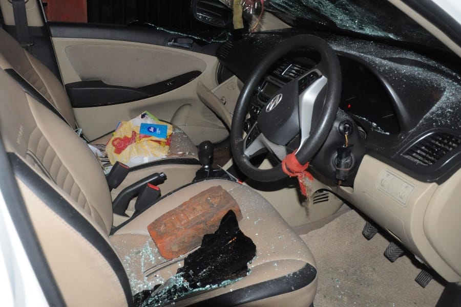 Firing after clash between two people in Lucknow.
