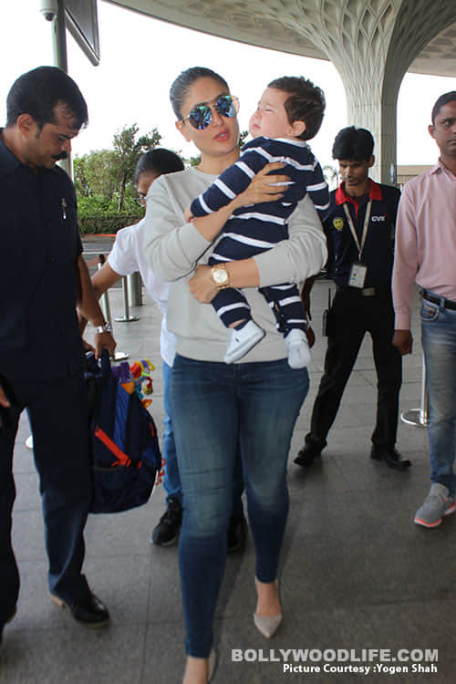 First time seen CRYING Taimur and Kareena Kapoor Khan tries to calm down