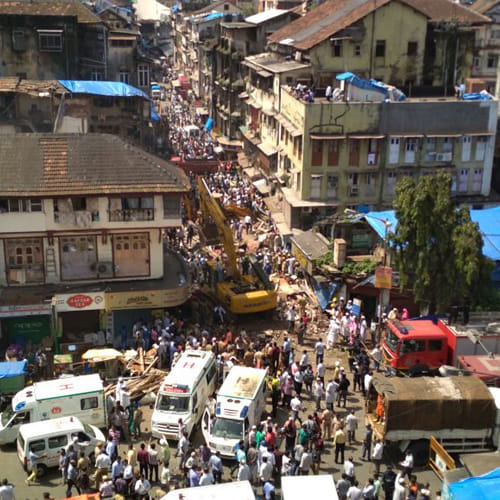 three story building collapsed in bhindi bazar mumbai, Many people feared trapped