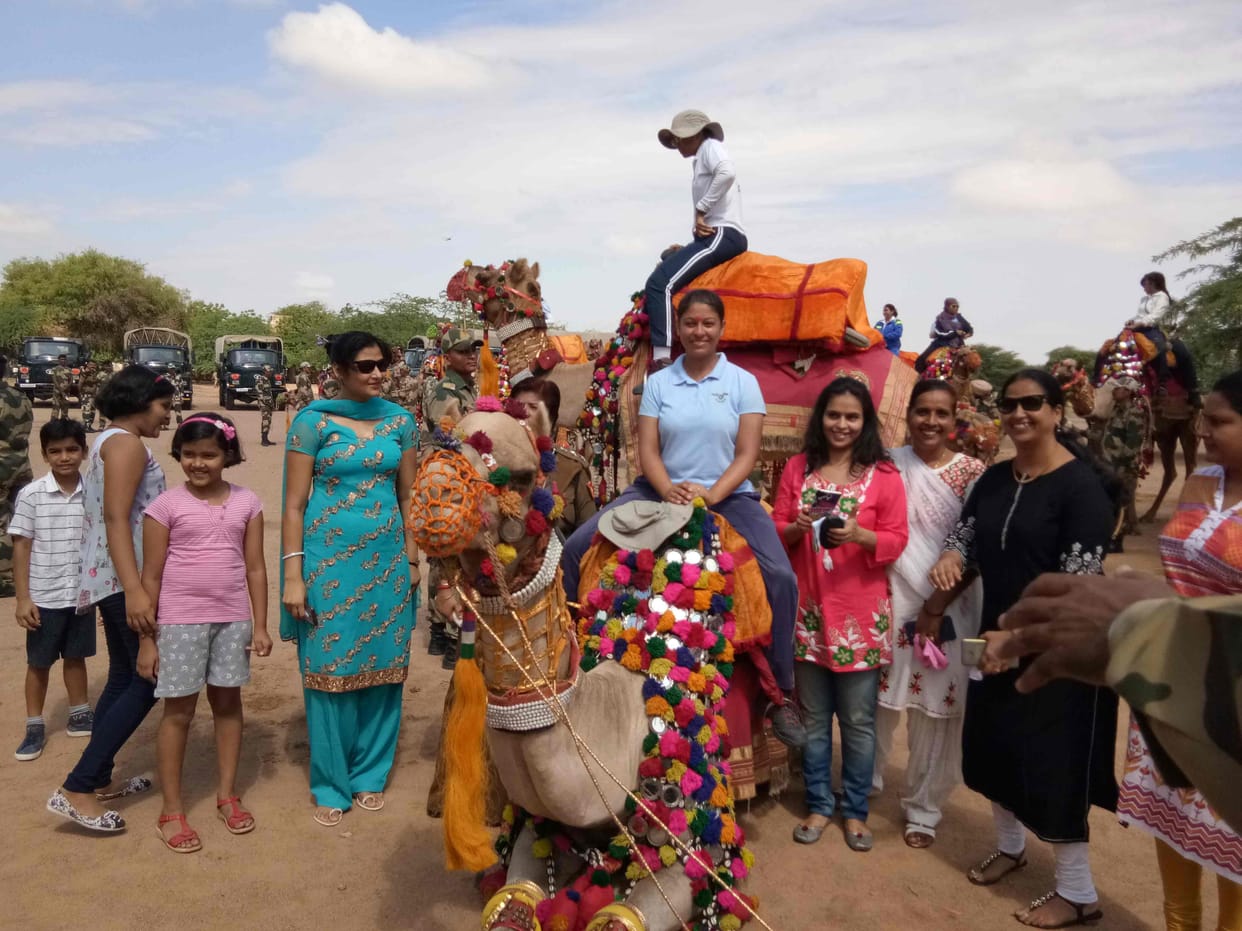 Women Camel Safari who reached Golden City