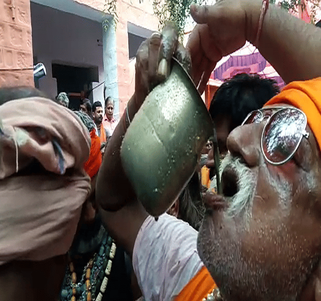 BHANG compitetion in jaisalmer