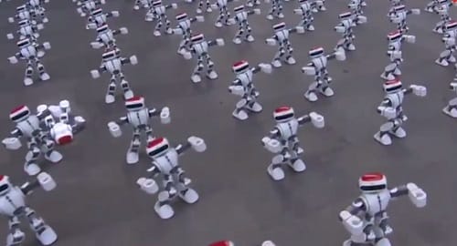 Robot Army Set Up By Chineese company  WL Intelligent Technology Makes World Record
