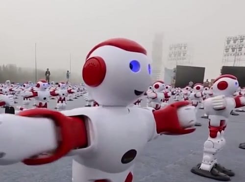 Robot Army Set Up By Chineese company  WL Intelligent Technology Makes World Record