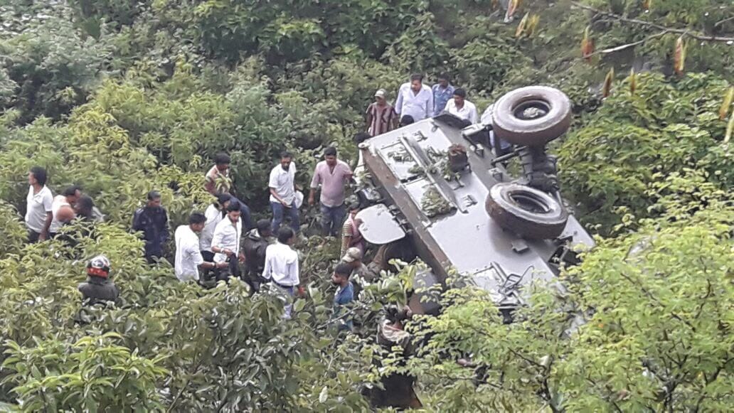 army vehicle got accident in reasi district of jammu and kashmir
