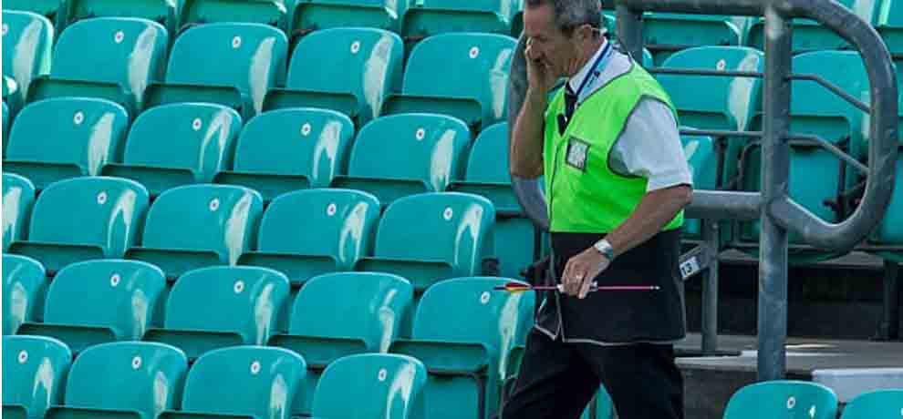 match abandoned after arrow attack in county cricket