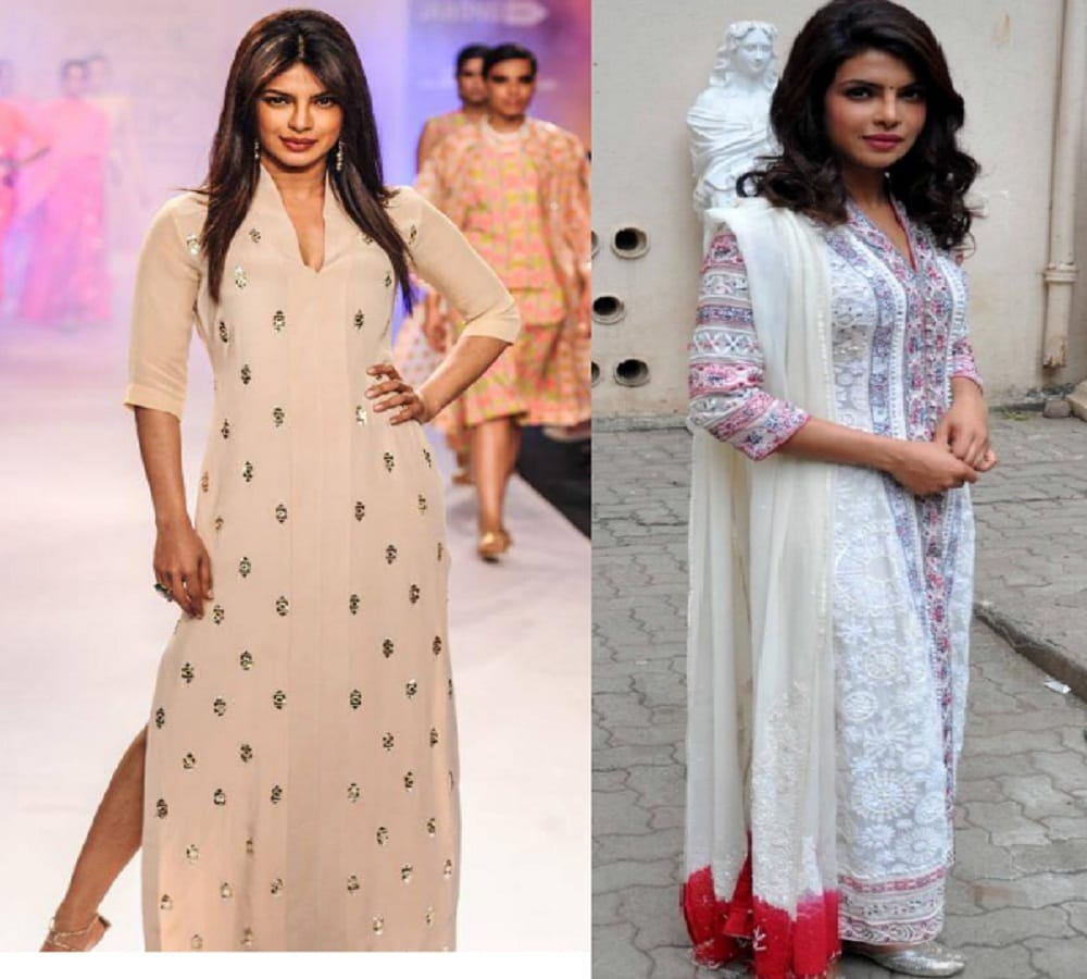 try these A line kurta style of Bollywood actresses 