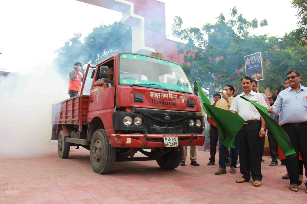 Fogging house to cope with seasonal diseases