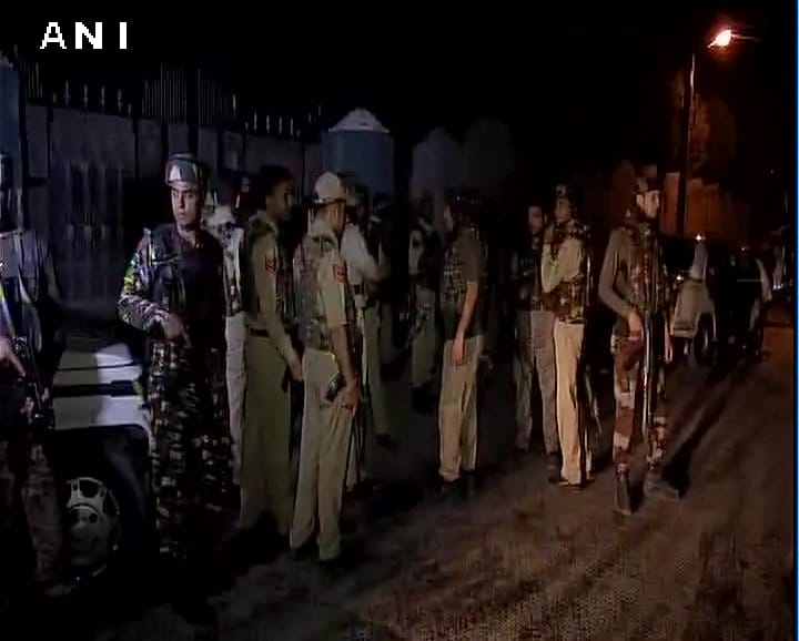 Terror attack on police party in panthachowk of Srinagar
