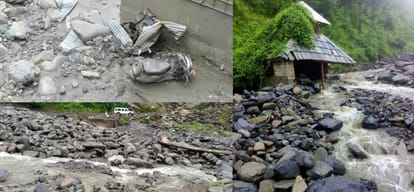 Himachal mandi damage due to heavy rainfall