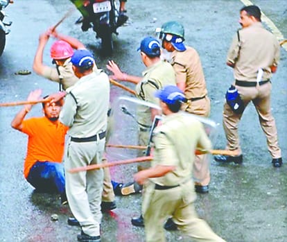 students fight in birla campus in srinagar