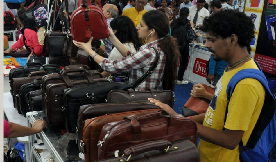delhi book fair get less book lovers, handbag and massager stall crowded