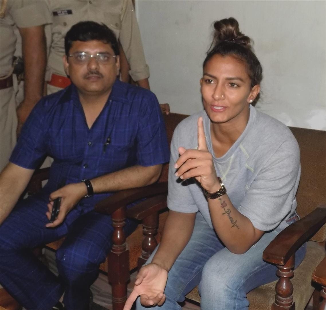 Geeta Phogat Came in Hathras
