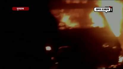 3 persons charred to death as car catches fire