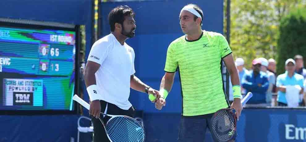 paes and raja enters in second round sania and bopanna lose in US open