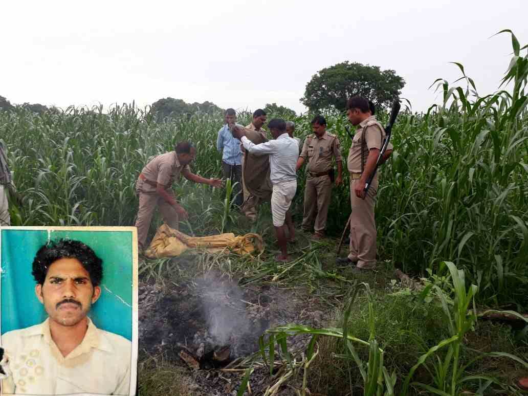 man burnt alive in firozabad