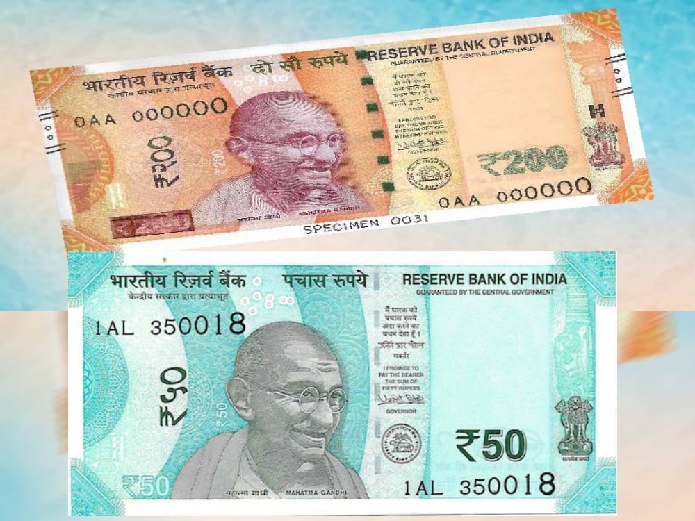 Best feature of 200 and 50 rupee note