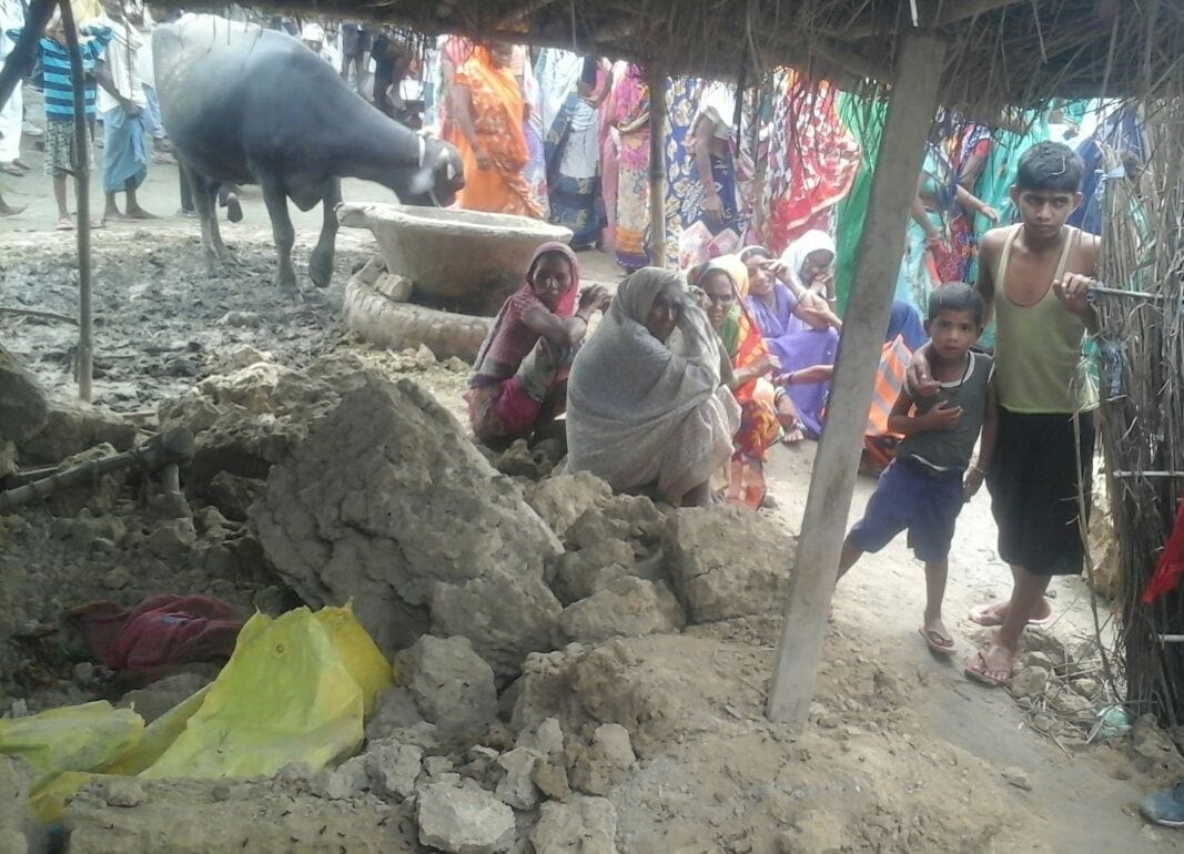 home wall fall in rain , two ladies killed