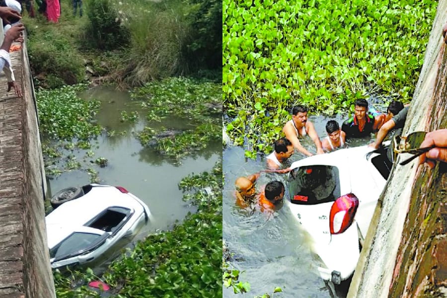 five died in car accident in barabanki