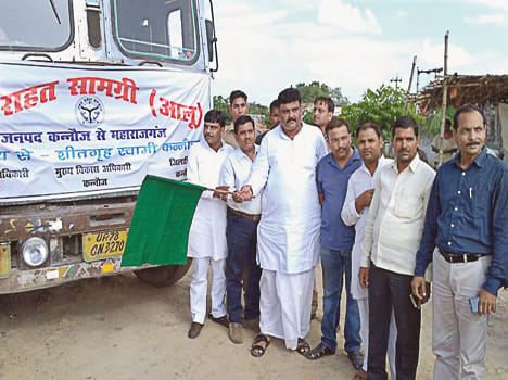 15 tonnes of potato sent to flood victims
