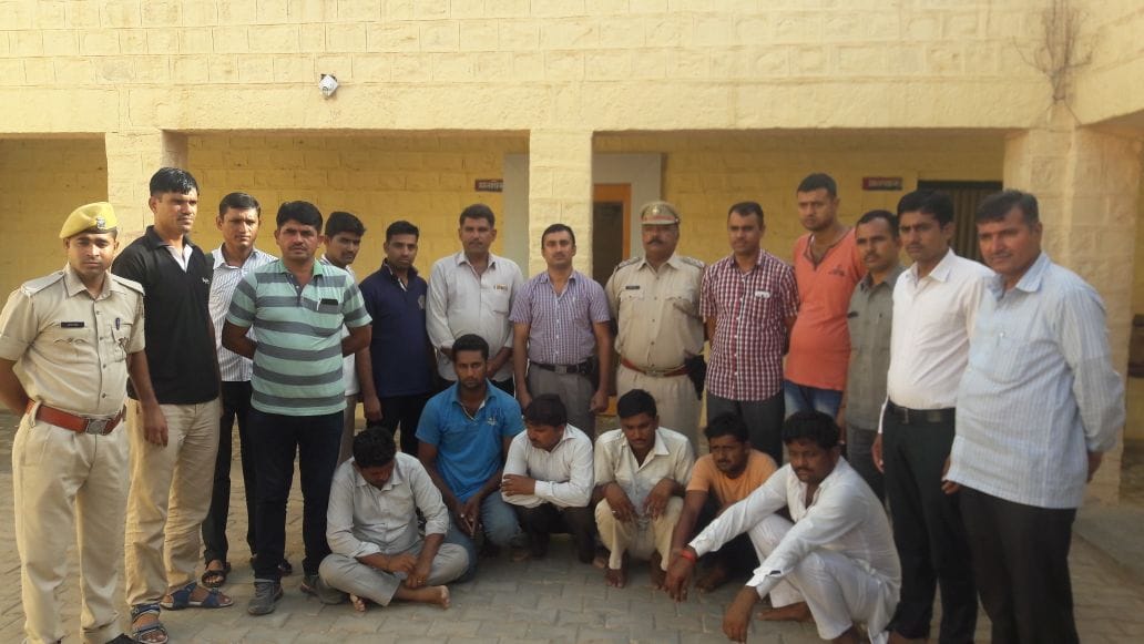 Robbery of worth 52 lakh copper cable in soler company godown in jodhpur rajasthan