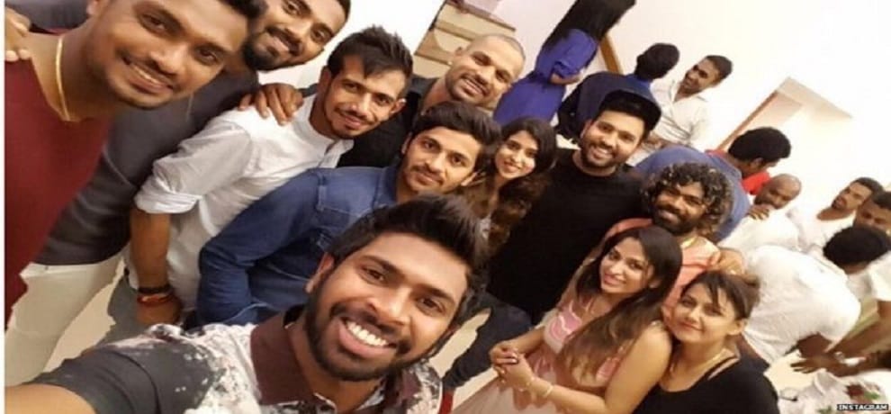 virat was malinga 300 wicket in odi, celebration gets company of rohit and dhawan