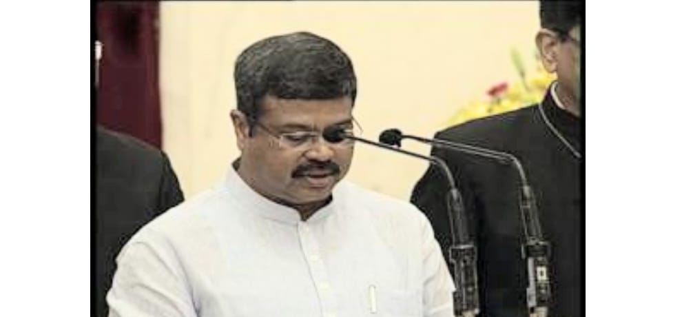 celebration at mandi on dharmandra pradhan berth in cabinet