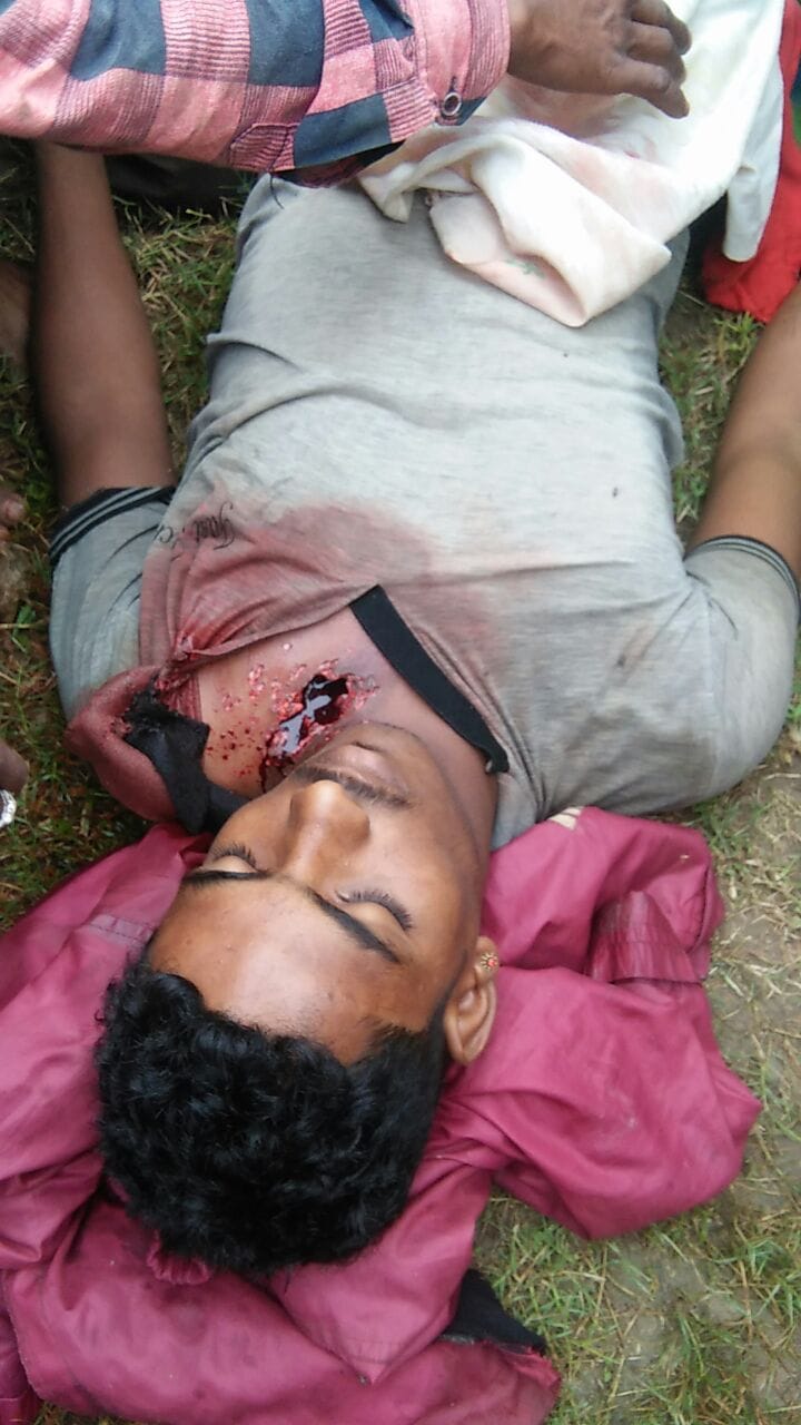 murder in udaipur by shoot a yong man 