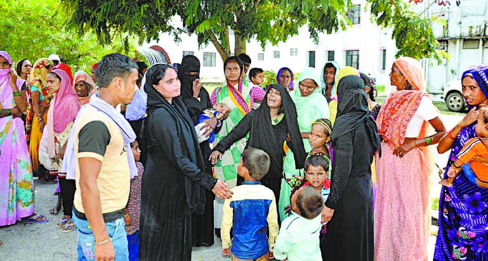 Death of wife, son and daughter, youth serious in road accident